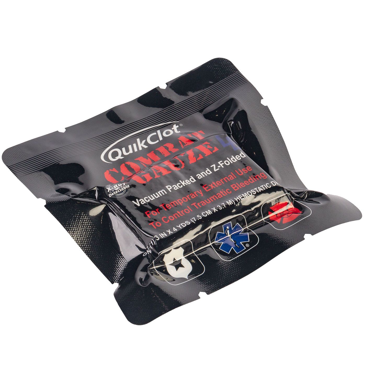 Vendaje hemostático Quick Clot ®, Combat Gauze Z-Fold-LE