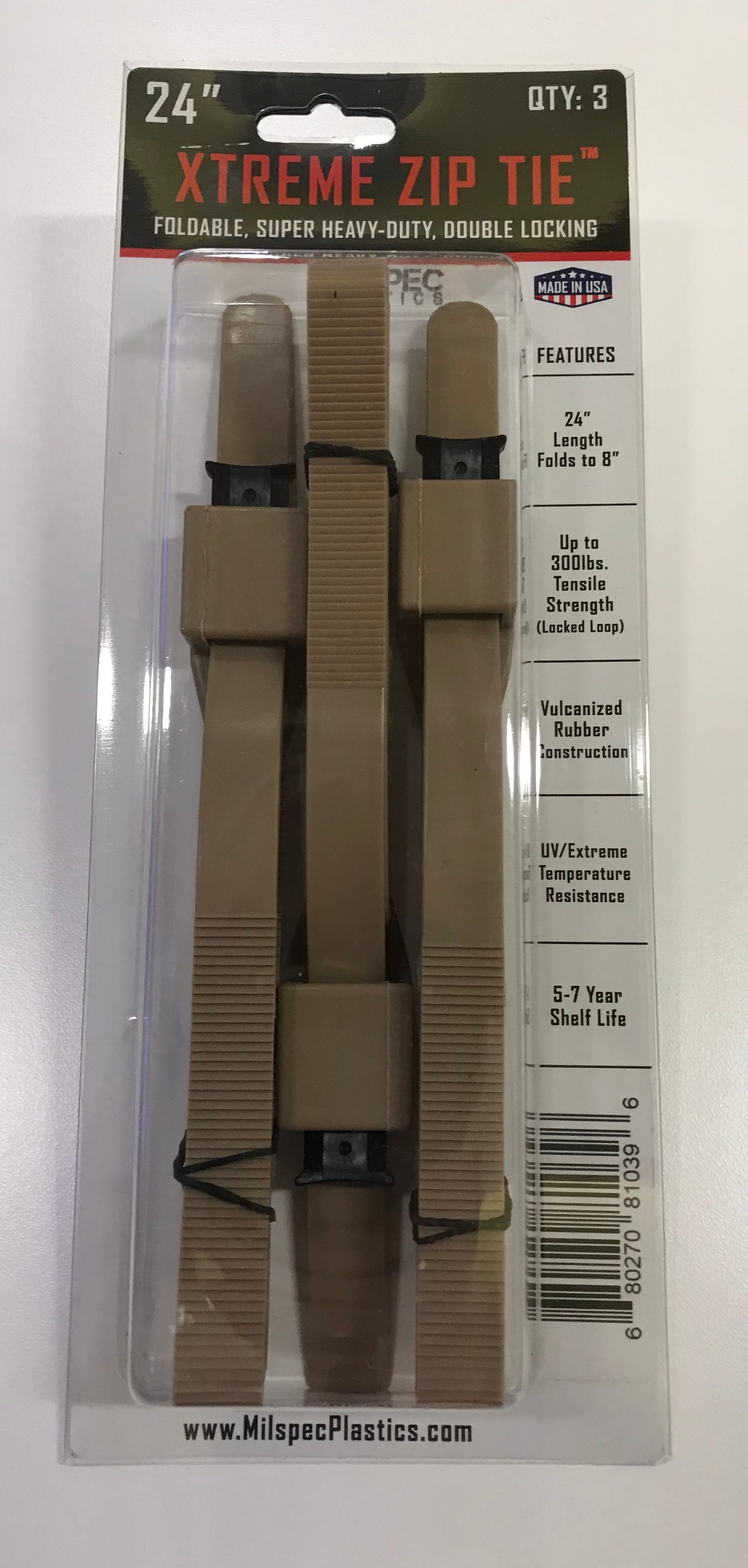 Colliers de serrage XTREME Zip Ties™; pliables et ultra-résistants 24" (8" pliés)